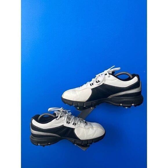 NIKE DURASPORT SMU 317682-102 MEN'S LEATHER SOFT SPIKES GOLF SHOES SIZE 8.5 - Picture 2 of 6